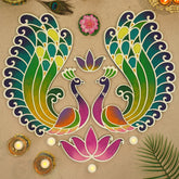 Swarn - Mayur Rangoli Template