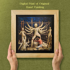 Durga Wall Paintings from Island Rangoli from Deewar West Bengal collection ambience 2.