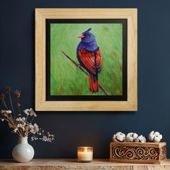 Emberiza Bird Wall Painting from Deewar Birds Collection