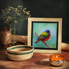 Florida Bunting Bird Wall Painting From Dewar Birds Collection Ambience