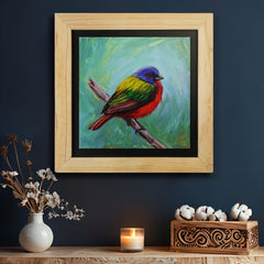 Florida Bunting Bird Wall Painting From Dewar Birds Collection