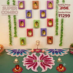Super Saver Lakshmi Rangoli and Deep Dwar 12 Combo - Coming Soon