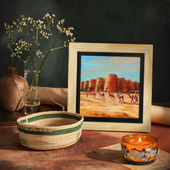 Jaisalmer Rajasthan Wall Paintings from Island Rangoli from Deewar collection Ambience