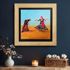 Kalbeliya Dance Rajasthan Wall Paintings from Island Rangoli from Deewar collection