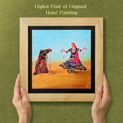 Kalbeliya Dance Rajasthan Wall Paintings from Island Rangoli from Deewar collection ambience 2