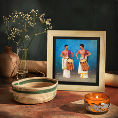 Kerala's Traditional drums Wall Painting From Deewar South India Collection Ambience 2