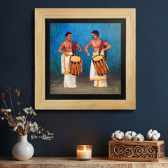 Kerala's Traditional drums Wall Painting From Deewar South India Collection Ambience