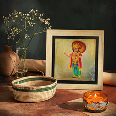 Mahabali Wall Paintings from Island Rangoli from Deewar South India collection ambience 2