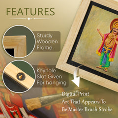 Mahabali Wall Paintings from Island Rangoli from Deewar South India collection Features