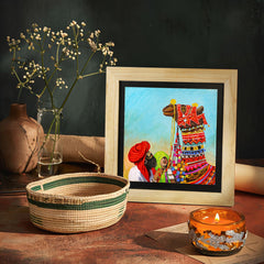 Pushkar Camel Rajasthan Wall Painting from Deewar collection of wall paintings