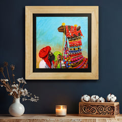 Pushkar Camel Rajasthan Wall Painting from Deewar collection of wall paintings