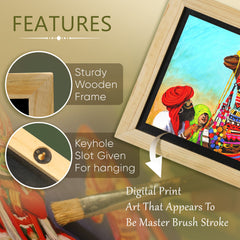 Pushkar Camel Rajasthan Wall Painting from Deewar collection of wall paintings Features