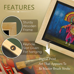 West Bengal Chhau Dance Wall Paintings from Island Rangoli from Deewar West Bengal collection Features