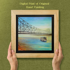 West Bengal Howrah Bridge Wall Paintings from Island Rangoli from Deewar West Bengal collection