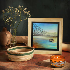 West Bengal Howrah Bridge Wall Paintings from Island Rangoli from Deewar West Bengal collection