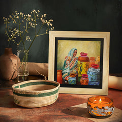 West Bengal Pot Shilpi Wall Paintings from Island Rangoli from Deewar West Bengal collection