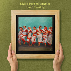 West Bengal Purulia Dance Wall Paintings from Island Rangoli from Deewar West Bengal collection Ambience