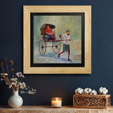 West Bengal Rickshaw Wall Paintings from Island Rangoli from Deewar West Bengal collection