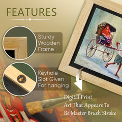 West Bengal Rickshaw Wall Paintings from Island Rangoli from Deewar West Bengal collection Features