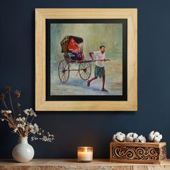 West Bengal Rickshaw Wall Paintings from Island Rangoli from Deewar West Bengal collection
