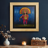 West Bengal Chhau Dance Wall Paintings from Island Rangoli from Deewar West Bengal collection