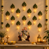 Deep Shree Set of 12 – Island Rangoli Wall Decor