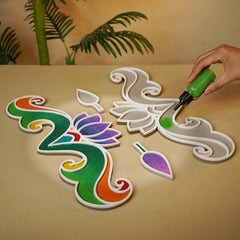 Kamal Border - Set of 6 - Island Rangoli