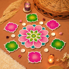Good vibes gift box , Island Rangoli Gift hamper best for gifting rangoli filled shot