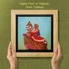 Kachhi Ghodi Rajasthan Wall Paintings from Island Rangoli from Deewar collection Ambience 2