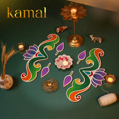 Kamal Border - Set of 6 - Island Rangoli