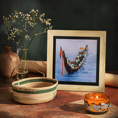The Snake boat Race of Kerala - Wall Painting