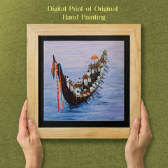 The Snake boat Race of Kerala - Wall Painting