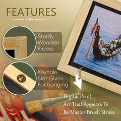 The Snake boat Race of Kerala - Wall Painting