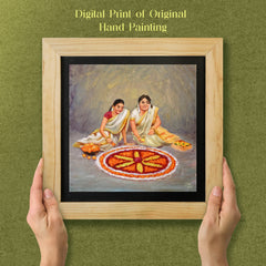 Onam Rangoli - Wall Painting
