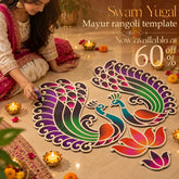 Swarn - Mayur Rangoli Template