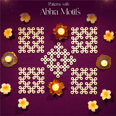 abhra motifs , island rangoli design template