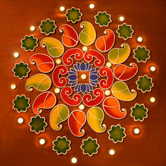Roop Box - 100+ Versatile Patterns of Rangoli with one kit islandrangoli