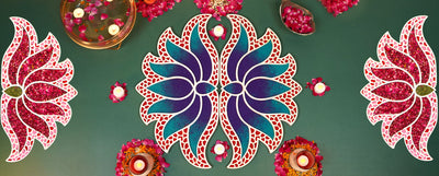 Lakshmi Rangoli Template for Festive Decor