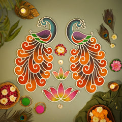 Amber - Mayur Rangoli Template