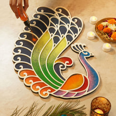Swarn - Mayur Rangoli Template