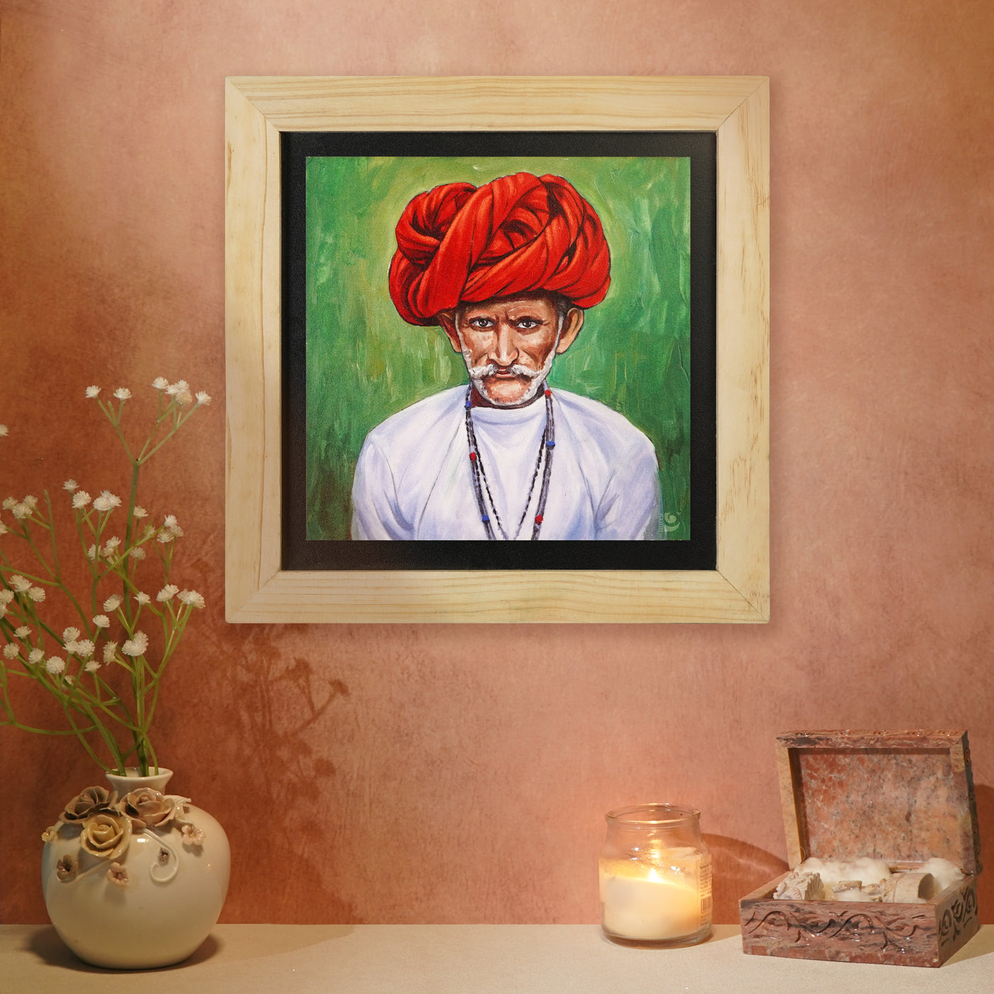 Rajasthan Traditional Turban - Wall Painting