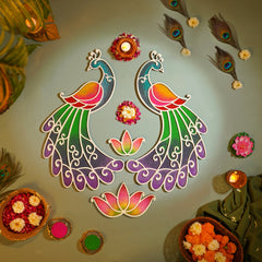 Varn -  Mayur Rangoli Template