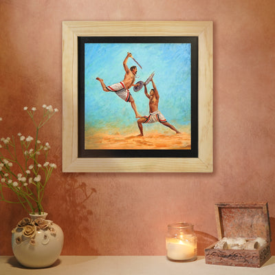 Kalaripayattu – the martial Artform of Kerala - Wall Painting