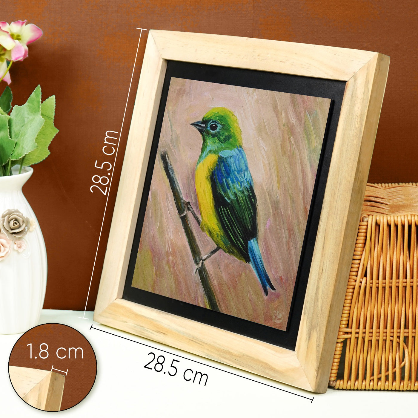 Blue Naped - Wall Painting