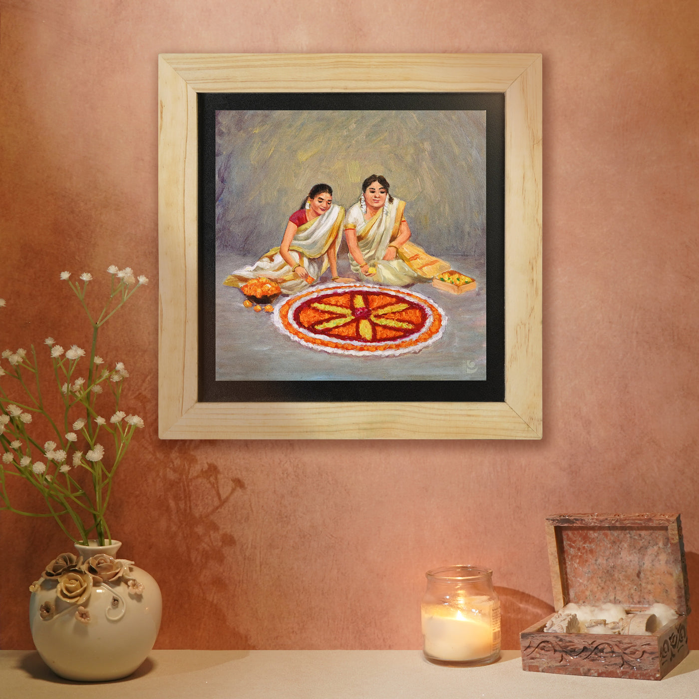 Onam Rangoli - Wall Painting