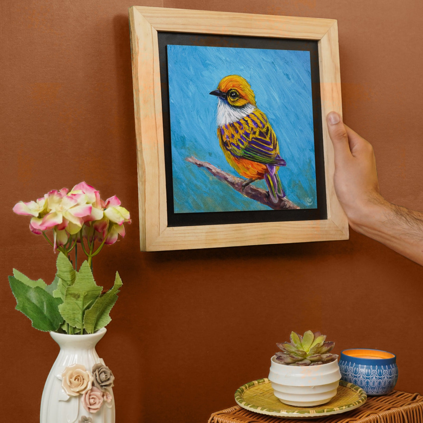 Yellow Bird - Wall Painting