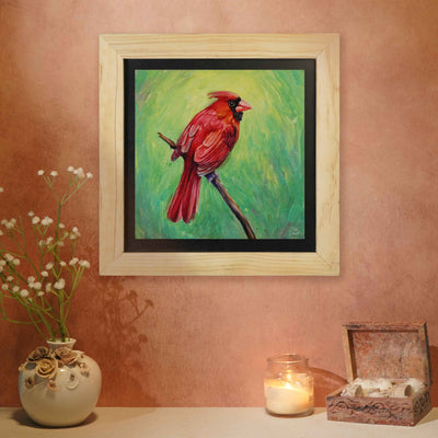 Cardinal  Bird - Wall Painting