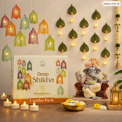 Deep Shree Pushp and deep shree 12 - Wall decor combo