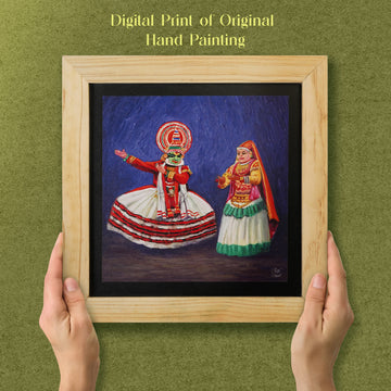 Kathakali Dance Wall Paintings from Island Rangoli from Deewar West Bengal collection Ambience 3