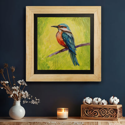 KingFisher Bird Wall Painting From Dewar Birds Collection 